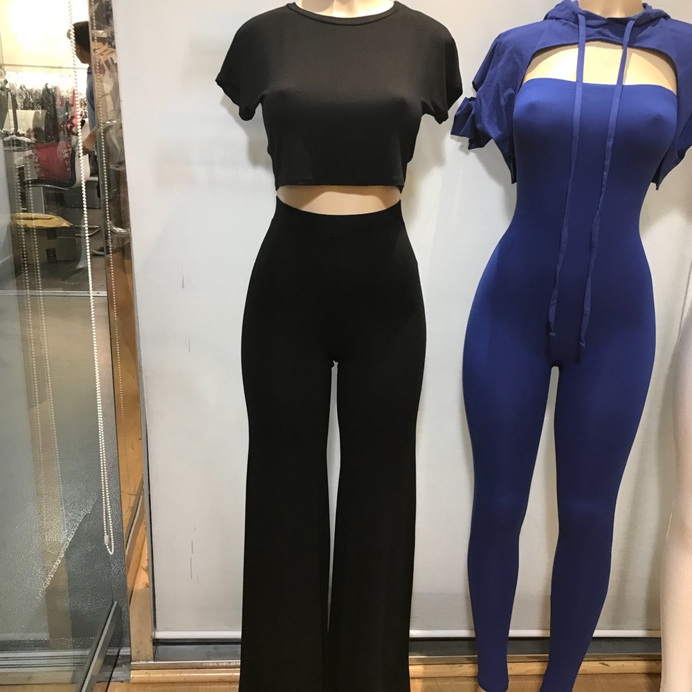 Black 2 Piece Pant Set